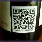 Example of QR Codes On Wine