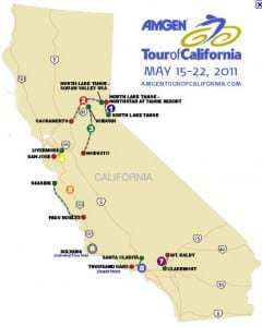 Map Amgen Tour of California