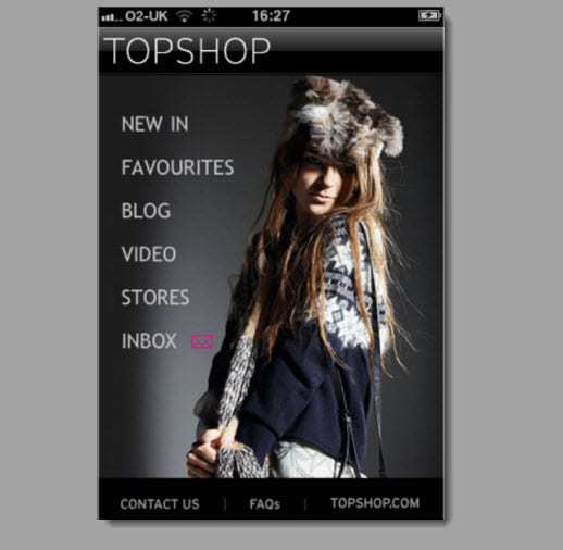 Topshop Mobile Advertising