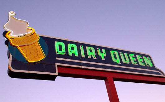The Original Dairy Queen Neon Sign