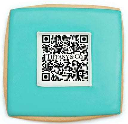 Tiffany's QR Code Cookies