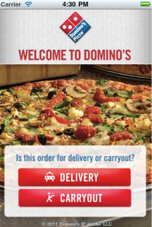 Mobile payments App for US Dominos