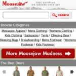 Moosejaw Mobile Site