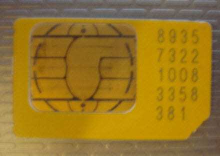 Typical SIM Card