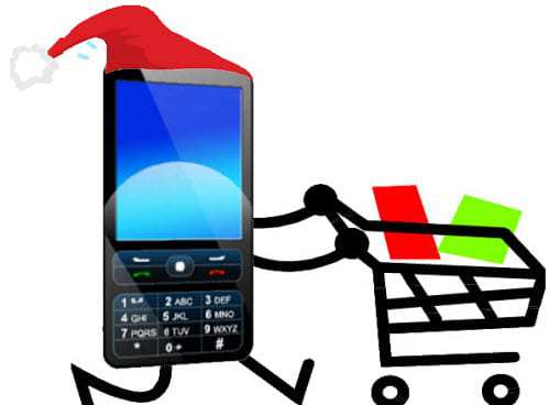 Mobile commerce holiday shopping