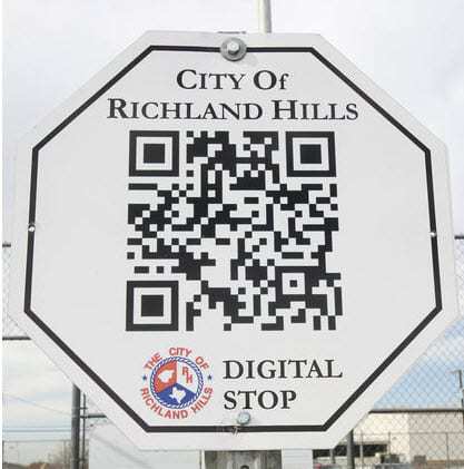 QR Code Stop Sign