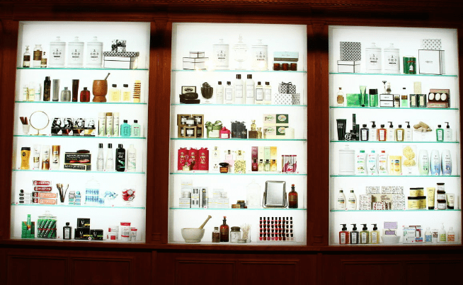 New York’s Glamour Apothecary Wall
