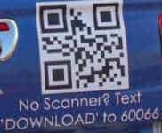 QR Code linked to mobile discount