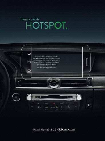 WIRED Lexus ad for NFC