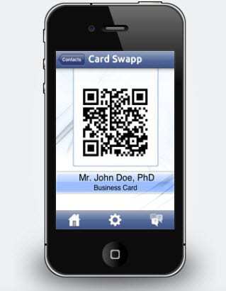 CardSwapp.com QR Code App