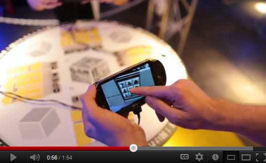 Augmented Reality from PS Vita Sony