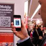 m-commerce app Sainsbury QR code mobile check out
