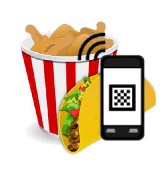 Fast Food QR codes google glass