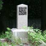 QR codes gravestone