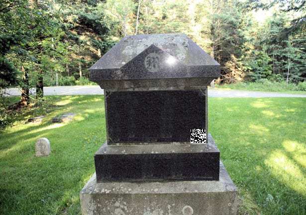 QR codes headstone