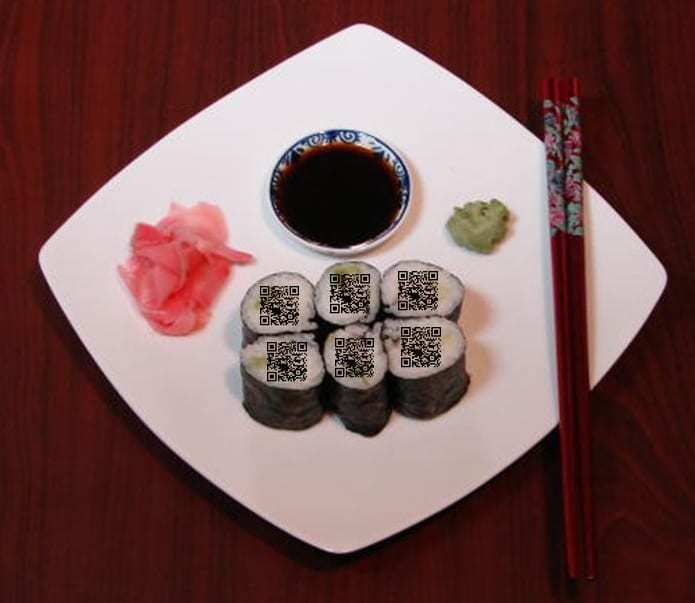 sushi qr codes