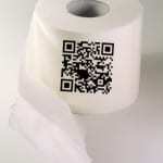 QR code feedback toilet paper