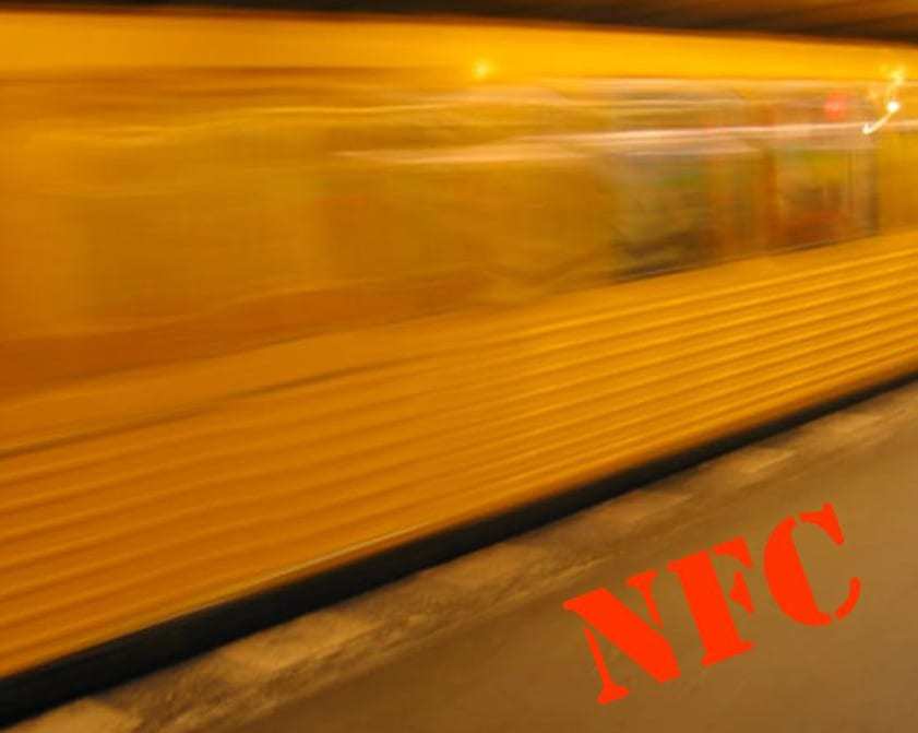 NFC technology metro train fare