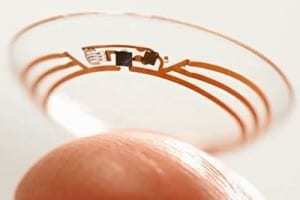 wearables mhealth google contact lenses diabetes