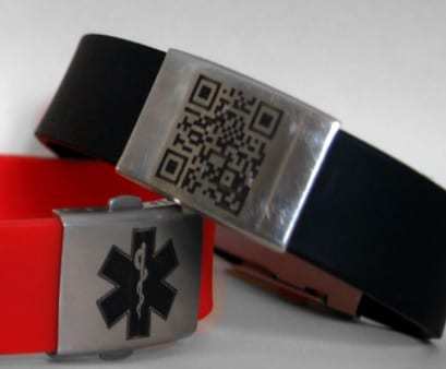 qr codes medical id bracelet - Resq scan