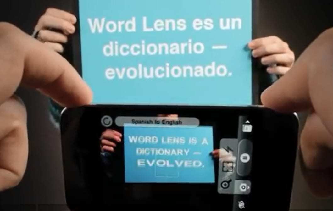 Augmented reality translation app World Lens