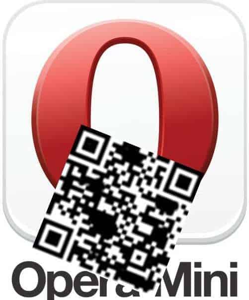 Opera Mini QR code reader