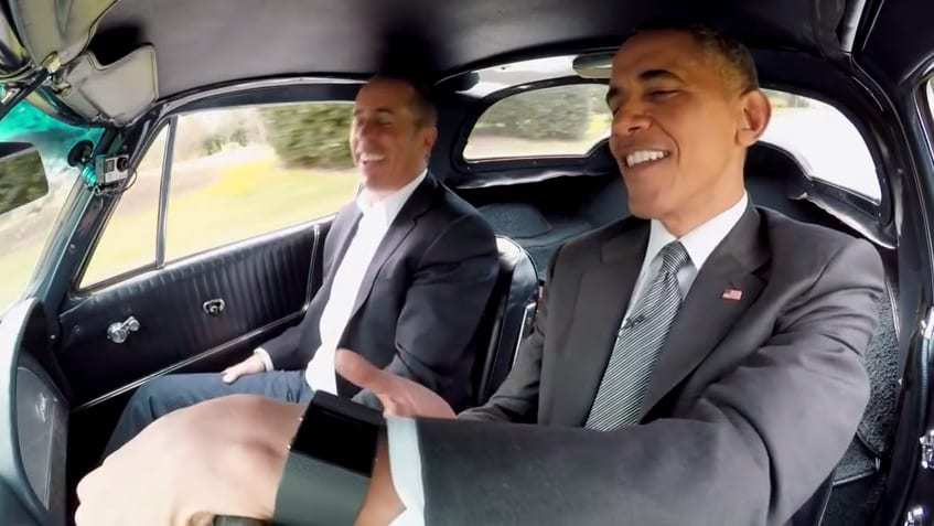 President Barack Obama Jerry Seinfeld Comedians in Cars Getting Coffee Smartwatch FItbit Surge