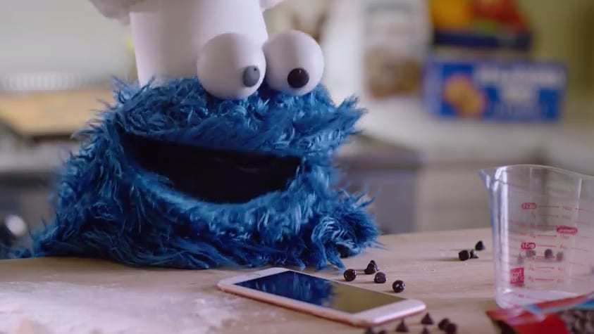 cookie monster mobile ad