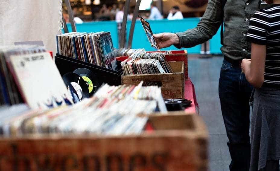 Digital Downloads - Vinyl Sales - People buying records