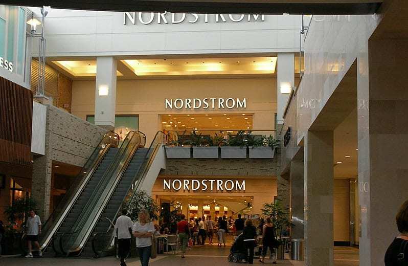 Mobile Shopping Tech - Nordstrom Store in Mall