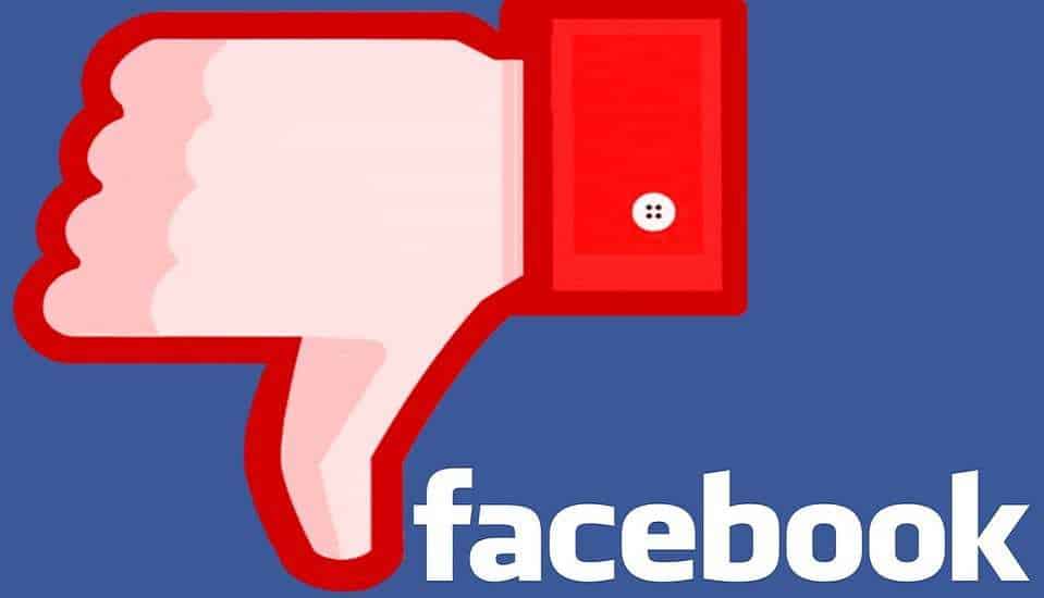 Facebook Downvote - Facebook - Thumbs down - social media