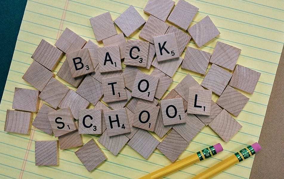 Walmart back-to-school app - Back to school blocks - paper - pencil