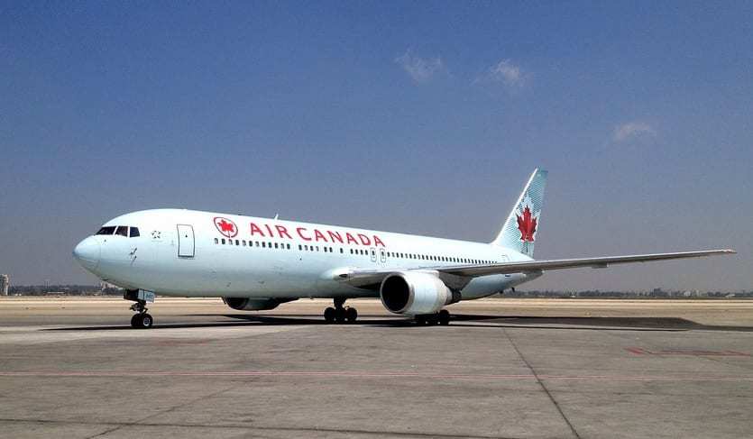 Air Canada Mobile App - Air Canada airplane