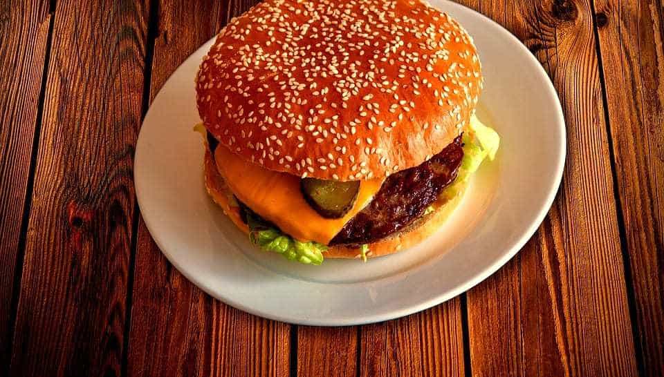 QR Code burger - Image of hamburger