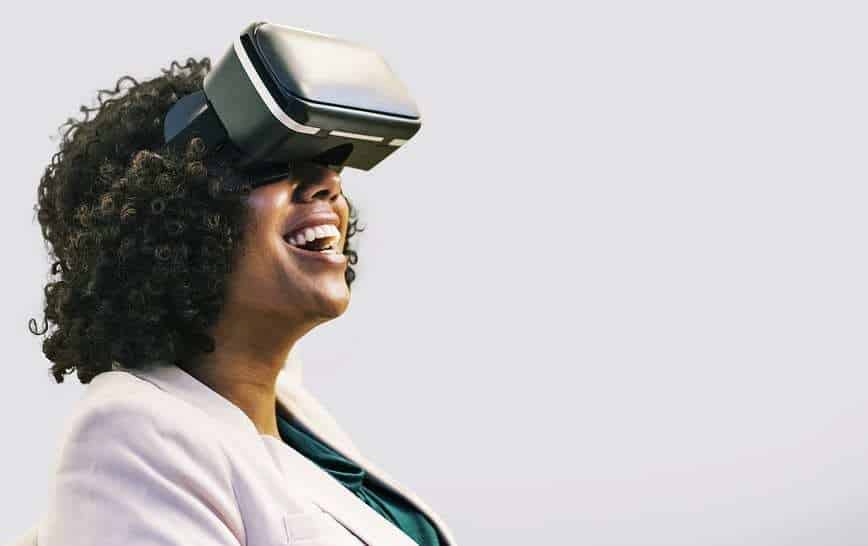 VR Tech - Woman wearing VR Headset