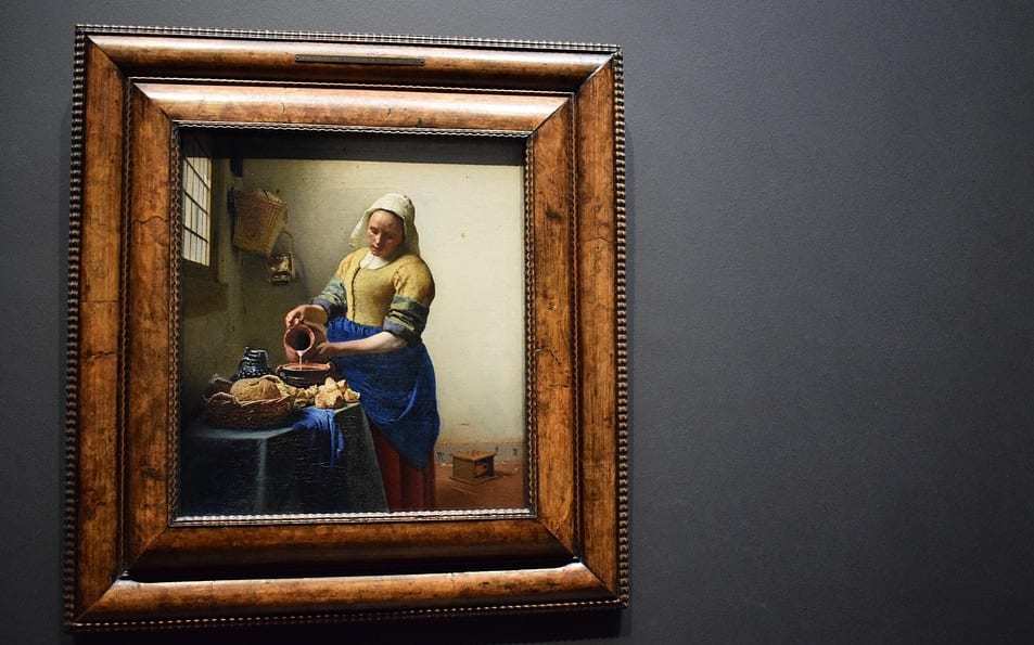 Vermeer augmented reality app - Vermeeer Painting - The Milkmaid