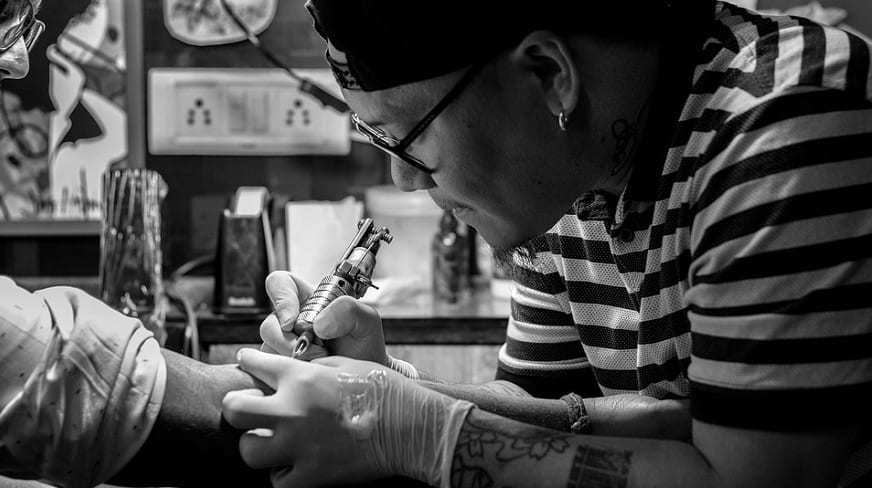 QR Code Tattoo - Tattoo Artist