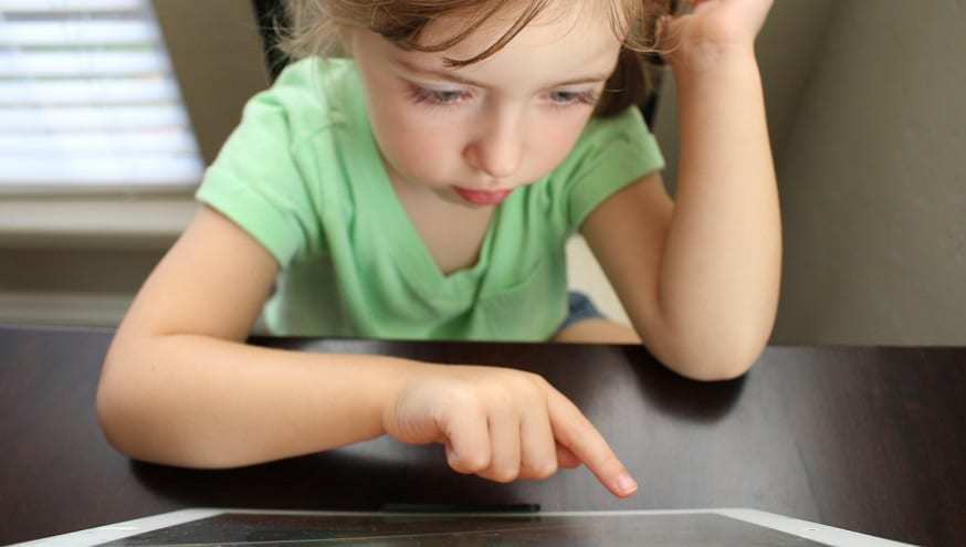 mHealth Wearable Technology - girl with tablet