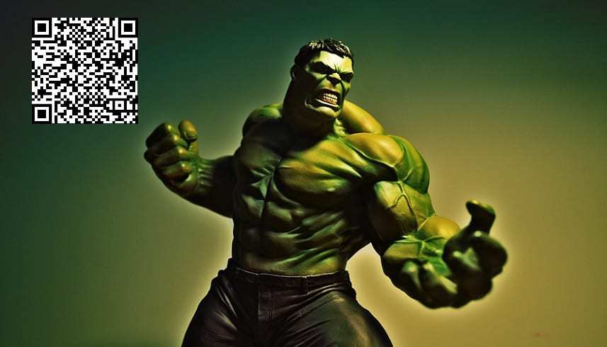 Endgame QR Codes - Incredible Hulk - QR Code - Marvel