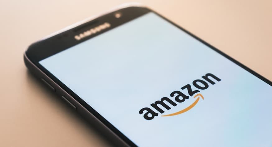 Amazon Spark - Amazon logo on mobile phone