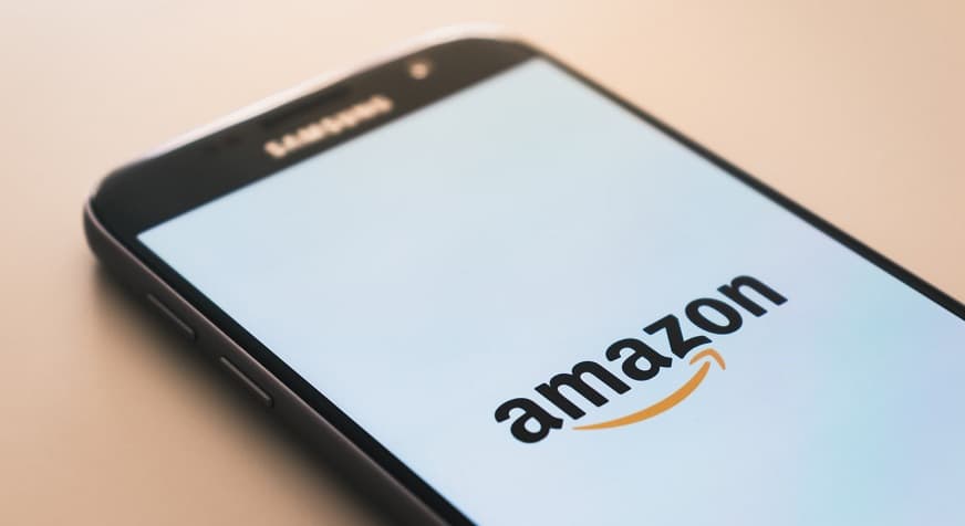 Amazon Prime day - Amazon logo on mobile phone