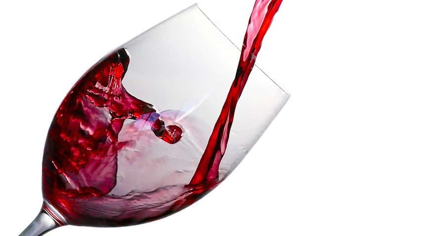 Wearable technology discovery - Red wine in glass