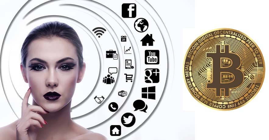 Webbeeo beta version - social media - woman - bitcoin