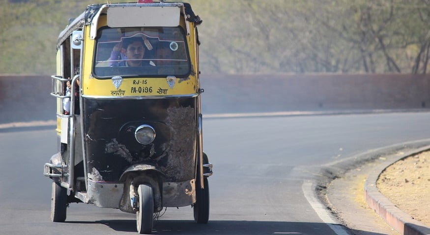 QR code safety - Rickshaw in India