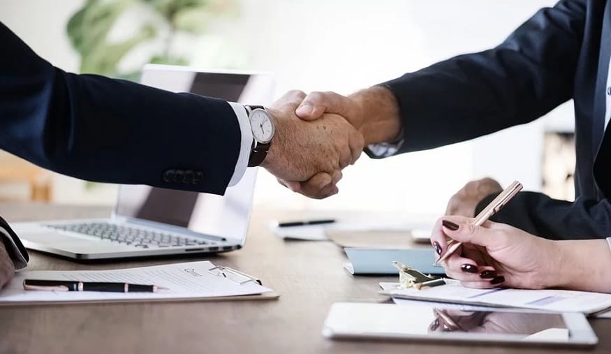 RFID Tech - Business Partnership - Handshake