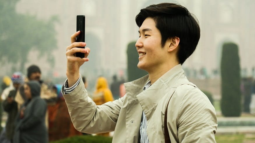 Chinese Smartphones - Man taking selfie