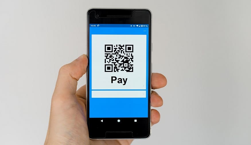 PayPal POS QR Codes - QR Code on mobile phone