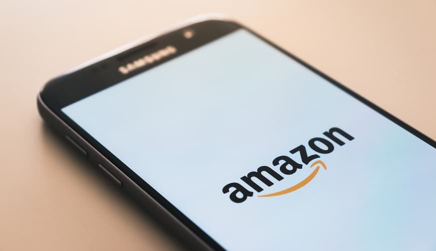 Amazon Prime Day - Amazon logo on mobile phone