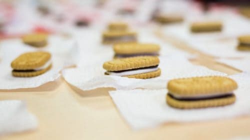 Mobile girl scout cookies orders - smores flavored Girl Scout cookies on table