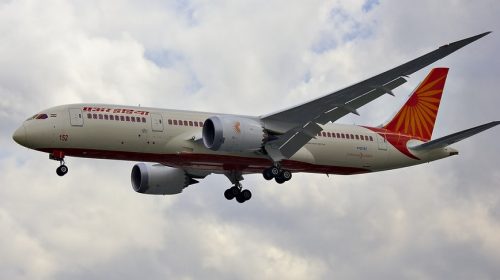 Mandatory QR code - Air India plane